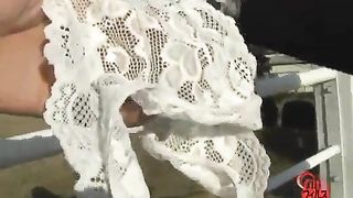 Japanese chicks farting in the street 2