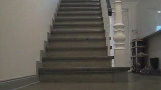 Pooping on stairs