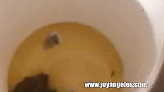 Bucket Shitting by a Skanky Attention Whore