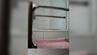 Creamy shit on his face