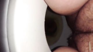 Hairy Girl Gets Filmed in Bathroom