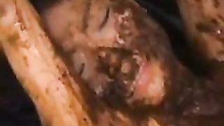 Forcing a japanese girl to eat shit