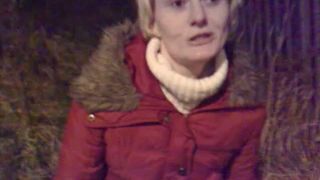 Piece of shit in her pussy