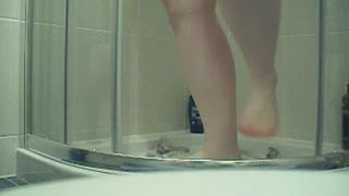 Smear poop on her big tits