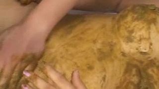 Smear shit on her body
