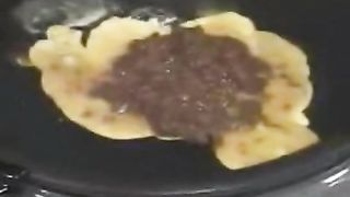 Pancakes with scat