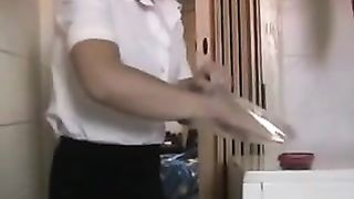 Granny shitting and peeing