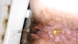 Wife drops a long shit