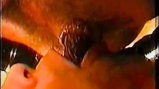 Eating scat in close up