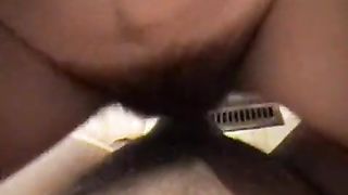 Fresh piss from hairy pussy