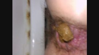 Wife drops a big shit