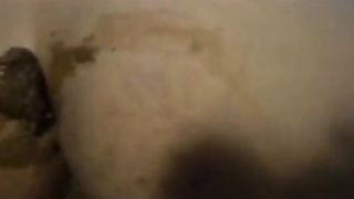 Interracial couple loves scat fucking