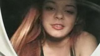 Sexy girl talking with her shit