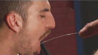 Guy Pees in Boyfriend's  Mouth