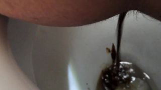 Diarheea in the toilet
