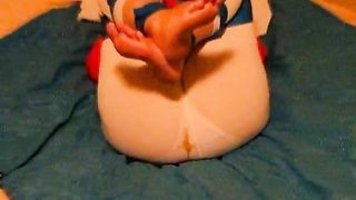 Forced to piss and shit in her pants