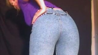 Blonde MILF smears shit