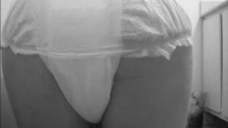 Adults in baby diapers