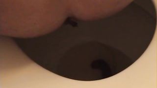Shit in the toilet