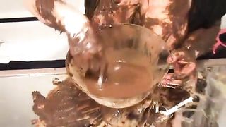 Carol sucking cock with scat