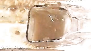 Smearing shit on her body