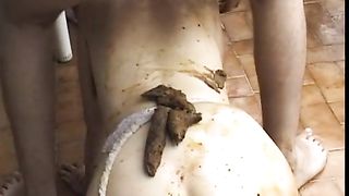 Shit on her entire body