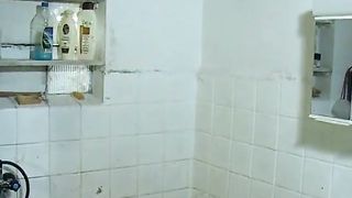Three girls pooping on the same guy