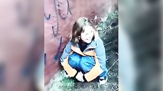 Shit behind a building