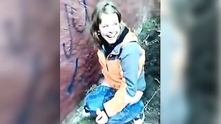 Shit behind a building