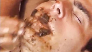 Granny sucking a shitty cock