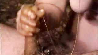 Sucking cock with shit