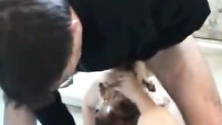 Sucking a shitty cock