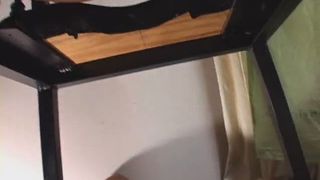 Poop on her male slave