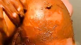 Poop on her entire ass