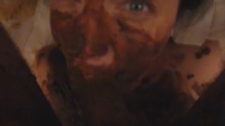 Sucking a shitty cock