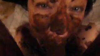 Sucking a shitty cock