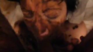 Sucking a shitty cock