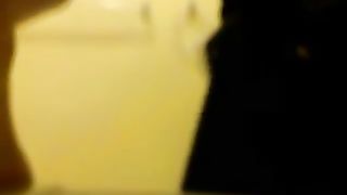 Shit over the toilet