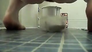 BBW babe eating her own shit