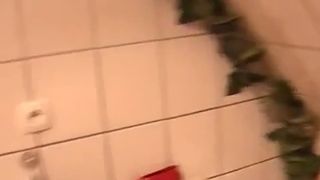 Busty babe smears poop on her husband