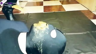 Blonde babe feeding her boyfriend