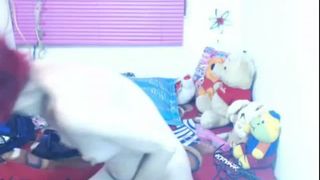 Redhead camgirl eating her own shit