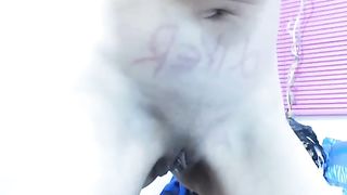 Redhead camgirl eating her own shit