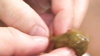 She was forced to poop on a plate