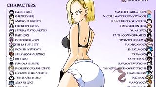 Girls from anime farting and pooping.