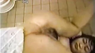 Liquid shit on her own face