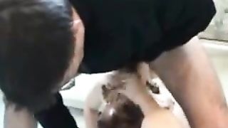 Face fucking a dirty slut