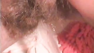 Hairy milf peeing in toilet with pressure