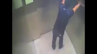 Shitting in the elevator