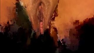 Smearing shit on her pussy and ass